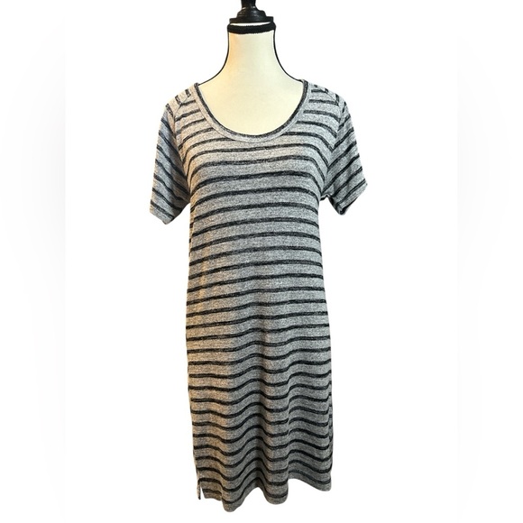 Rag & Bone Black and Gray Striped Mini Dress - Picture 5 of 9